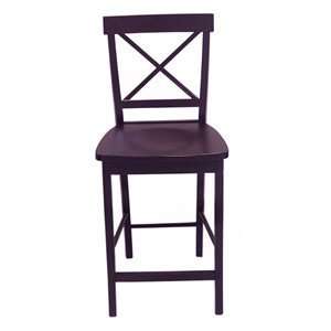  TMS Furniture 55624BLK Crossback Counter Bar Stool: Home 