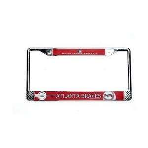 Wincraft Atlanta Braves Metal License Plate Frame:  Sports 