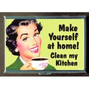 MAKE YOURSELF AT HOME CLEAN MY KITCHEN ID CASE WALLET