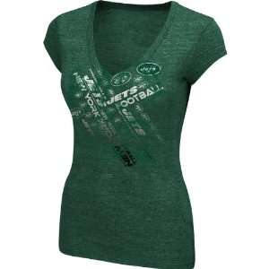  New York Jets Womens Forever Fan T Shirt Small: Sports 