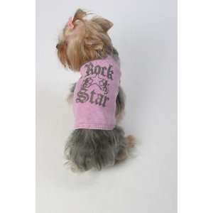  PINK XS  ROCK STAR  K9 DUDS DOGGIE TANK TOP: Pet Supplies