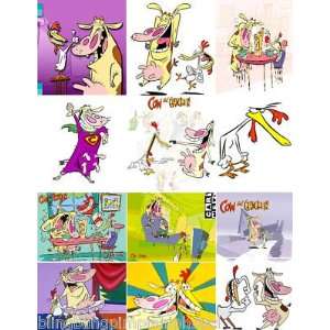 CARTOON NETWORK CLASSIC COW AND CHICKEN STICKERS