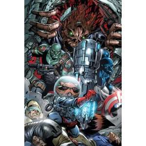 War of Kings #3 Group Rocket Raccoon, Drax, Major Victory and Groot 