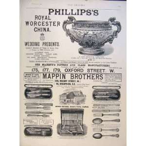   PhillipsS Royal Worcester China Mappin Brothers