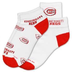  MLB Cincinnati Reds Womens Socks (2 Pack), Medium: Sports 