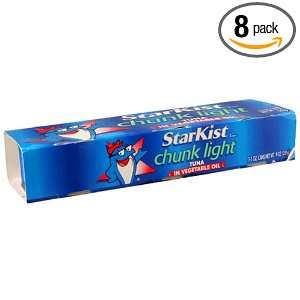 Starkist Chunk Light In Oil, 3 Ounce. 3 Count Can (Pack of 8):  