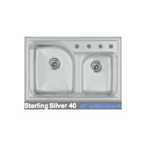   Advantage 3.2 Double Bowl Kitchen Sink with Three Faucet Holes 24 3 68