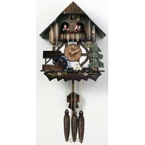   Musical Moving Waterwheel With Tree Cuckoo Clock: Home & Kitchen