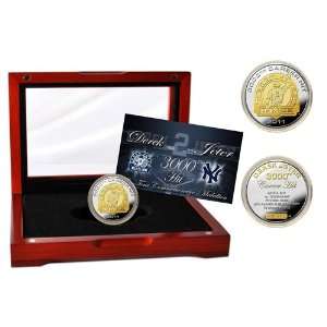  Derek Jeter 3000th Hit Commemorative Two Tone Coin: Sports 