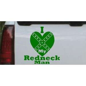  I Love my Redneck Man Country Car Window Wall Laptop Decal 
