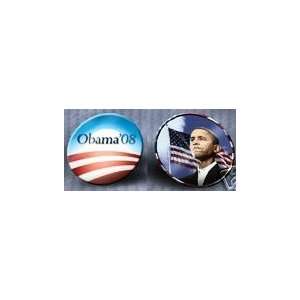  Barack Obama Lenticular Flasher Button Pin 2 1/4 