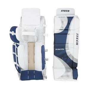  Itech Prodigy 4.8 Junior Goalie Pads   Black/White/Silver 