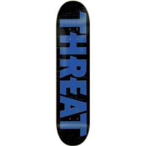  Threat Tape Skateboard Deck   8.37 Blue Veneer Sports 