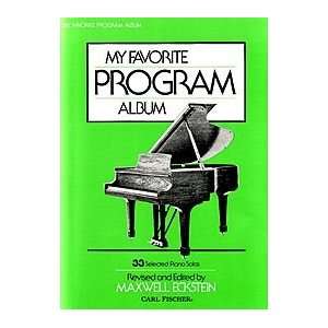  Carl Fischer My Favorite Program Album (Piano) Musical 
