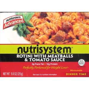 NutriSystem Advanced Rotini with Meatballs & Tomato Sauce:  