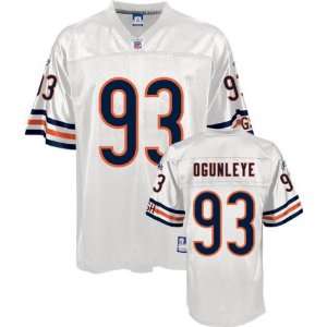  Men`s Chicago Bears #93 Adewale Ogunleye Road Replica 