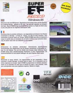 Super EF 2000 PC CD combat simulation game + add on BOX  