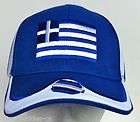 COUNTRY GREECE FLAG HELLAS WORLD SOCCER BASEBALL CAP CASQUETTE CHAPEAU 