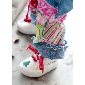  babys christmas shoes   handpainted trees: Home & Kitchen