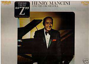Henry Mancini   Theme From Z And 10 Tracks LP  