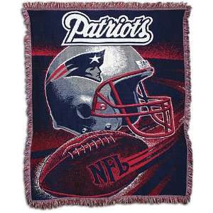  Patriots Northwest NFL Jacquard Spiral Throw ( Patriots 