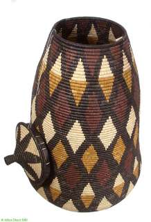 Zulu Lidded Beer Basket By Busisiwe Masuku Africa  