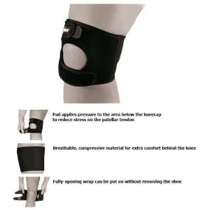   Support Unisex Youth Knee Wrap BLACK YS