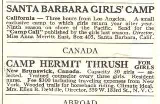 1928 e ad santa barbara girls camp hermit thrush  