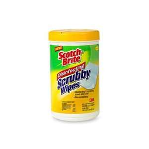  Scotch Brite Disinfecting Scrubby Wipes, Wet 100ea: Health 