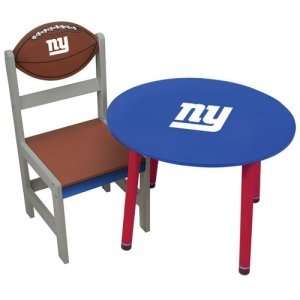   York Giants NFL Childrens Wooden Chair (12x12X26): Sports