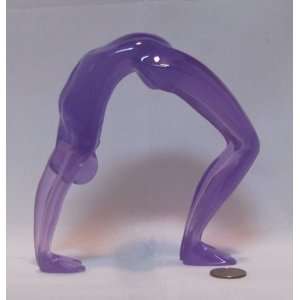 Yoga Positions Acrylic Glass look statue Figurine Purple Urdhva 