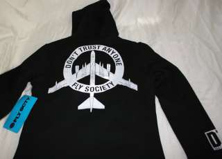 Fly Society Terry Kennedy DTAXFS ZIP HOODIE BLACK  