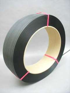 9000 300 lb 16x6 CORE HAND POLY STRAPPING BLACK  