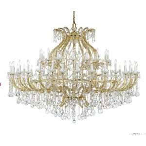 Crystorama 4480 GD CL MWP Maria Theresa 16 Light Chandelier Gold Clear 