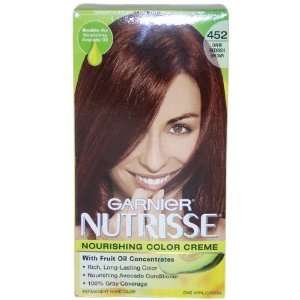 Garnier Nutrisse Haircolor, 452 Dark Reddish Brown Chocolate Cherry