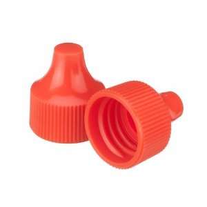Wheaton W242523 X Orange Polypropylene Dropping Bottle Cap for 20mm 