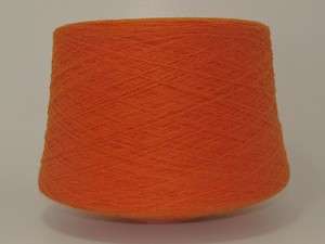 H14/s Wolle Maschinenstrickwolle Garn Orange 1300gr.  