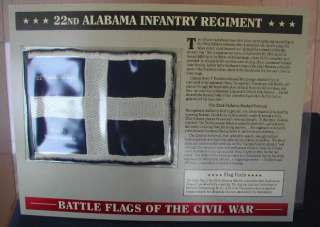 22nd Alabama Infantry Regiment Battle Flag Patch W&W  