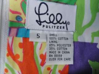   Pulitzer Dress Size 5 Boutique Jumper Girls EUC Tropical Frogs Flowers