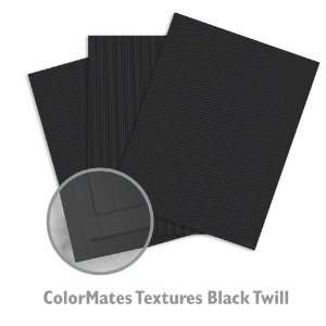   Textures Black Twill Cardstock   250/Package: Office Products