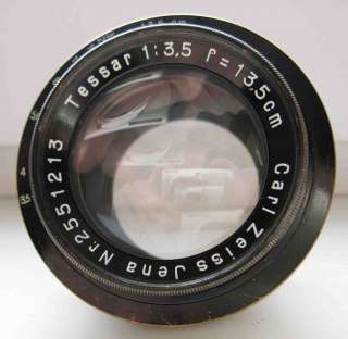 Carl Zeiss Jena TESSAR 1:3,5 F=13,5 cm format camera  