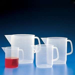  with Handle, PP, Molded Graduations, 5000mL