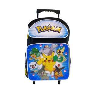  Pokemon Large Rolling BackPack   Pikachu and Friends Large 