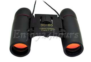 30*60 Vision Zoom Folding Telescope Binoculars 126m/1000m