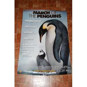 March of the Penguins DVD Release Movie Poster 27x40 