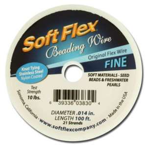 Soft Flex Beading Wire FINE .014 100ft spool  