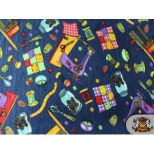   : Fleece Printed Sewing Machine Fabric / By the Yard: Everything Else