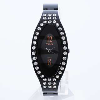 Xmas Gift New Style Stainless Steel Black Fashion Quartz Ladies Wrist 