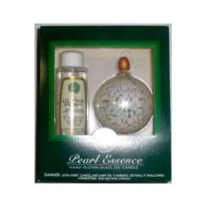  Pearl Essence Hand Blown Glass Oil Candle Set: Home 