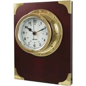   Clock, Arabic (Water Proof), Brass with Plaque: Patio, Lawn & Garden